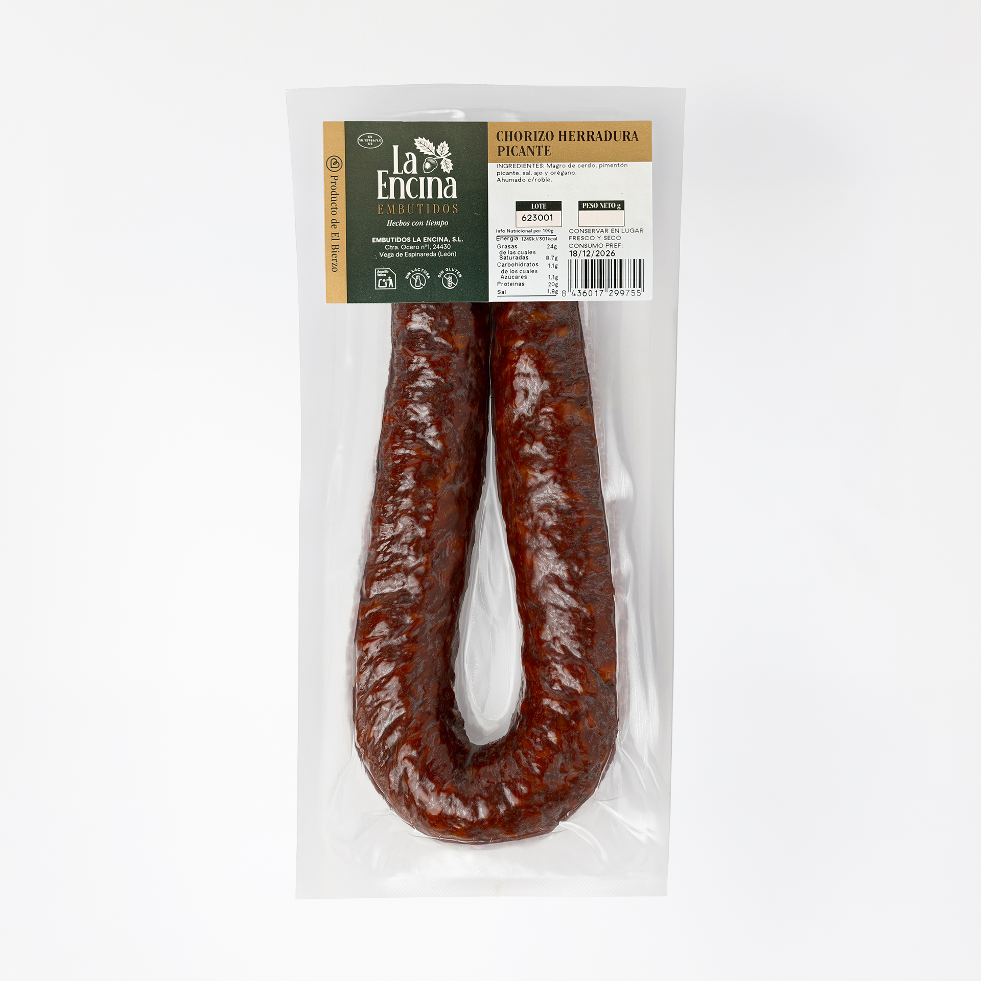Chorizo de Herradura Picante - Imagen 2